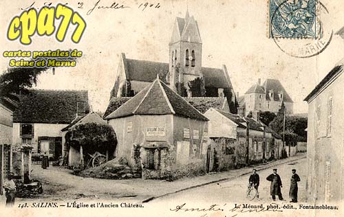 Salins - L'Eglise et l'Ancien Chteau