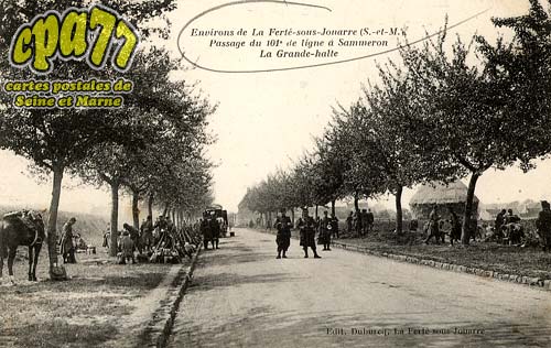 Sammeron - Environs de la Fert-sous-Jouarre - Passage du 101e de ligne de Sammeron - La Grande-Halte