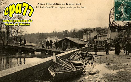 Samois Sur Seine - Aprs l'inondation de Janvier 1910 - Dgts causs par les Eaux