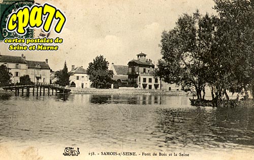 Samois Sur Seine - Pont de Bois et la Seine