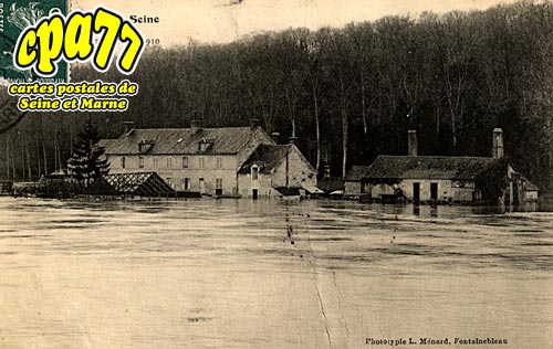 Samoreau - Inondations de la Seine - 25 Janvier 1910