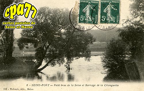 Seine Port - Petit bras de la Seine et Barrage de la Citanguette