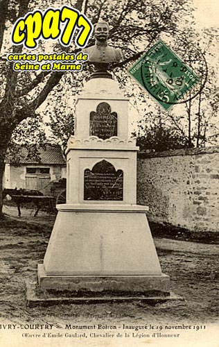 Sivry Courtry - Monument Boiron - Inaugur le 19 novembre 1911