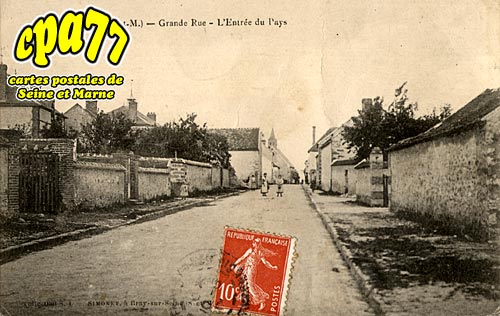 Sognolles En Montois - Grande-Rue - L'Entre du Pays