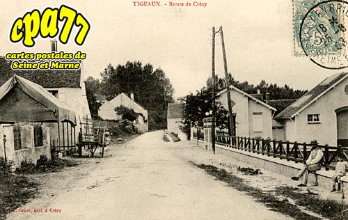 Tigeaux - Route de Crcy