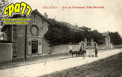 Trilport - Rue de Fublaines - Villa Belmont