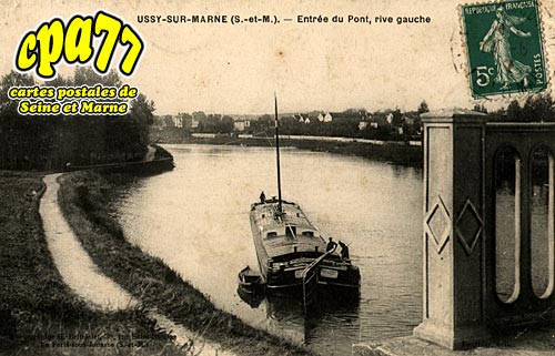 Ussy Sur Marne - Entre du Pont, rive gauche