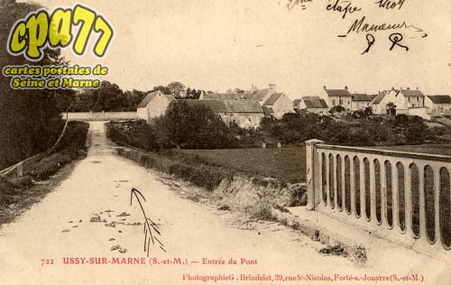 Ussy Sur Marne - Entre du pont