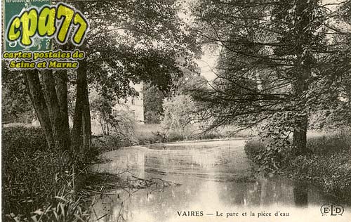 Vaires Sur Marne - Le parc et la pice d'eau