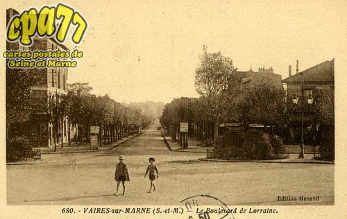 Vaires Sur Marne - Le Boulevard de Lorraine