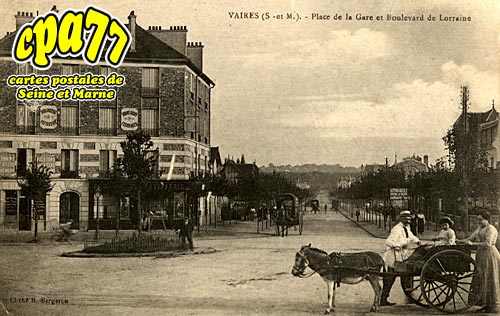 Vaires Sur Marne - Place de la Gare et Boulevard de Lorraine