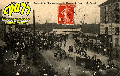 Vaires Sur Marne - Souvenir de l'inauguration du Bureau de Poste et du Stand (en l'tat)