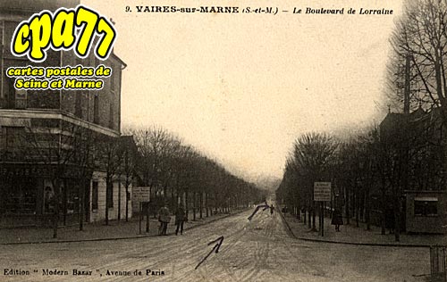 Vaires Sur Marne - Le Boulevard de Lorraine