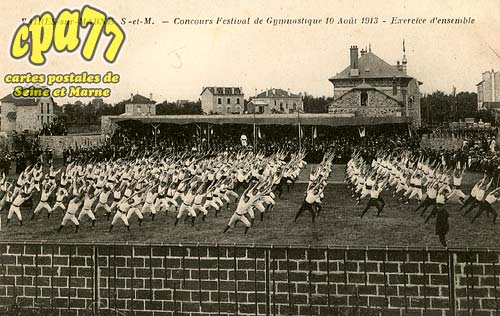 Vaires Sur Marne - Concours Festival de Gymnastique 10 Aot 1913 - Exercice d'ensemble