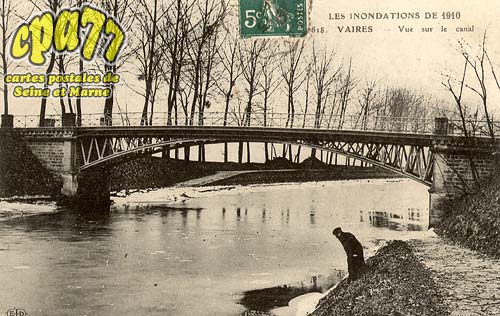 Vaires Sur Marne - Les Inondations de 1910 - Vaires - Vue sur le Canal