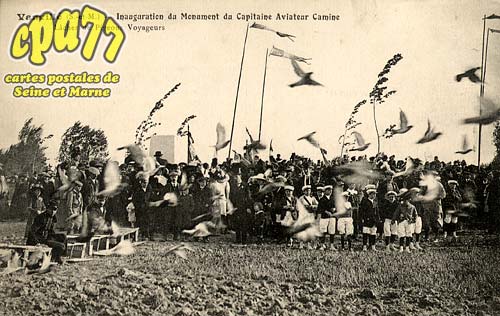Vanvill - Inauguration du Monument du Capitaine Aviateur Camine - Lcher de Pigeons Voyageurs