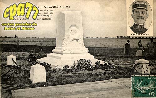 Vanvill - Environs de Nangis - Vanvill (S.-et-M.) - Monument lev en mmoire du Capitaine Aviateur Camine, mort en service command le 2 Septembre 1911