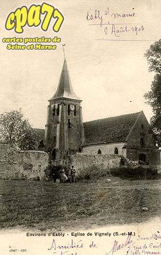 Vignely - Environs d'Esbly - Eglise de Vignely (S-et-M)