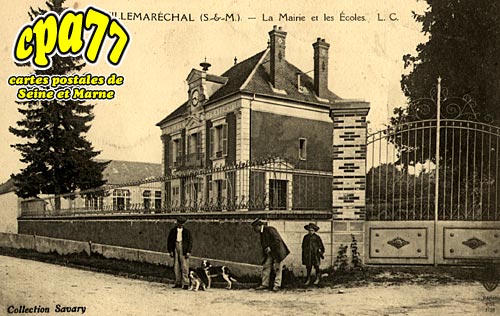 Villemarchal - La Mairie et les Ecoles