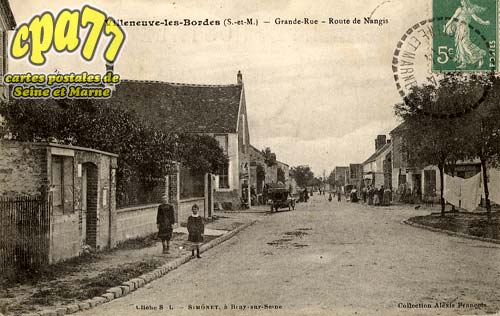 Villeneuve Les Bordes - Grande-Rue - Route de Nangis