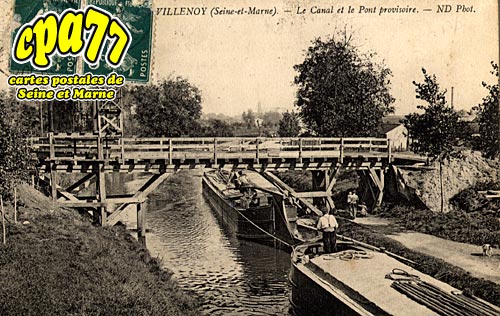 Villenoy - Le Canal et le Pont provisoire