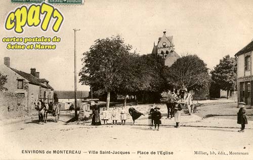 Ville St Jacques - Environs de Montereau - Ville Saint-Jacques - Place de l'Eglise
