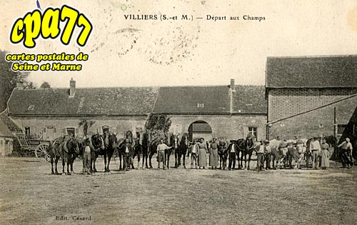 Villiers En Bire - Dpart aux Champs