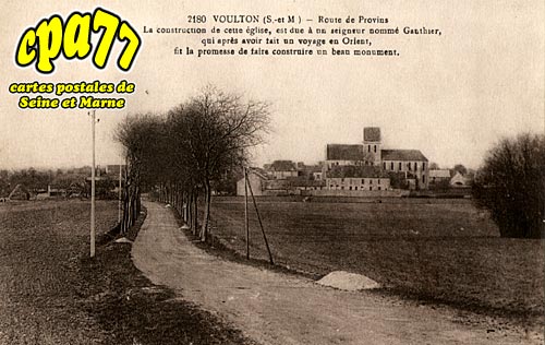 Voulton - Route de Provins - L'Eglise