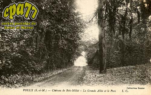 Voulx - Chteau de Bois-Millet - La Grande Alle et le Parc